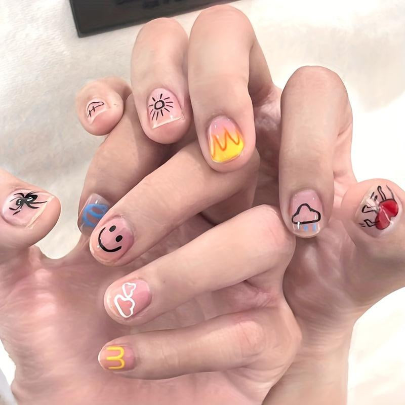Deals for You Days！-Cutics 12 Color Nail Doodle Pen for DIY Nail Art Quick Drying Acrylic Painting and 3D Dot Embroidery Mma Acrylic Nail - on Nails Quick Drying Dot Stitching Nail Art Pen for Home and Salon DIY, Nail Care Cutics Manicure Polish Cosmetic