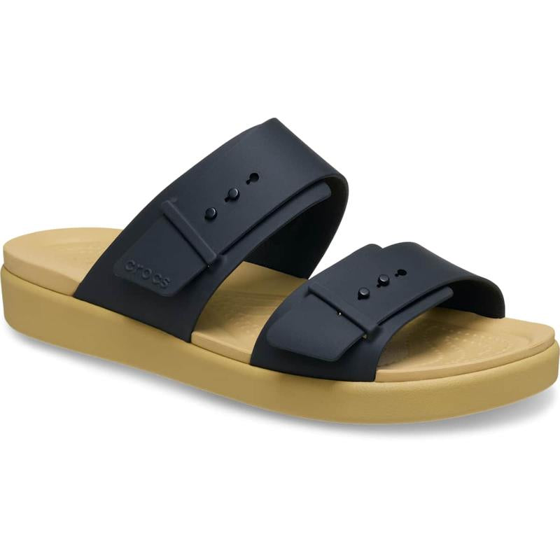 Crocs Women'S Brooklyn Buckle Low Low Footbed Sandals