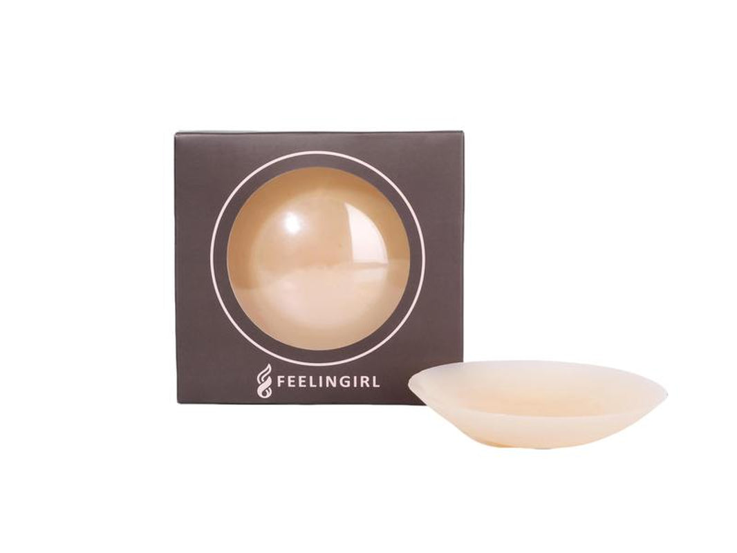 Feelingirl Self Adhesive Bra 100% Silicone Lightweight Comfortable for Backless Dress Reusable Nipple Cover Womenswear