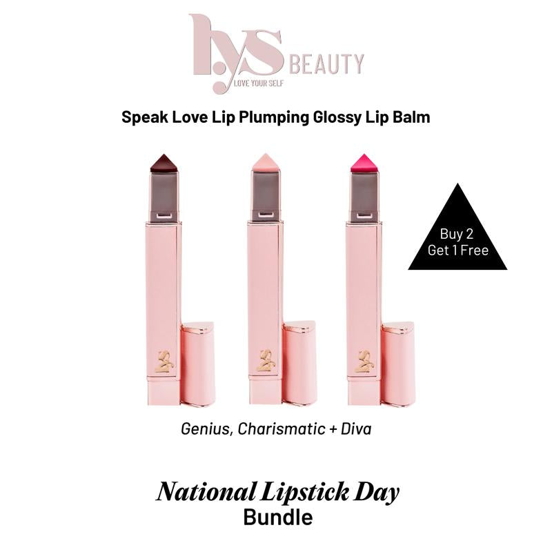 Speak Love Lip-Pulmping Glossy Lip Balm 3 Pack
