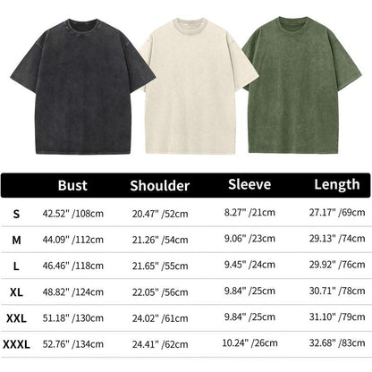 ARSSM 3 Pack Acid Wash Unisex Oversized Cotton T-Shirt Crew Neck Half Short Sleeve Summer Top Casual Loose Fit Solid Streetwear Comfortable Tees Basic Womenswear Shortsleeve Tshirt Tiktokshopbacktoschool