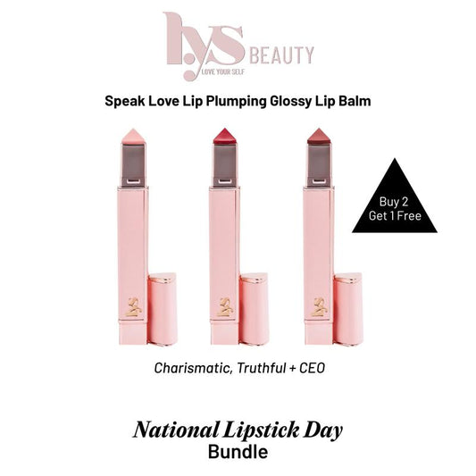 Speak Love Lip-Pulmping Glossy Lip Balm 3 Pack