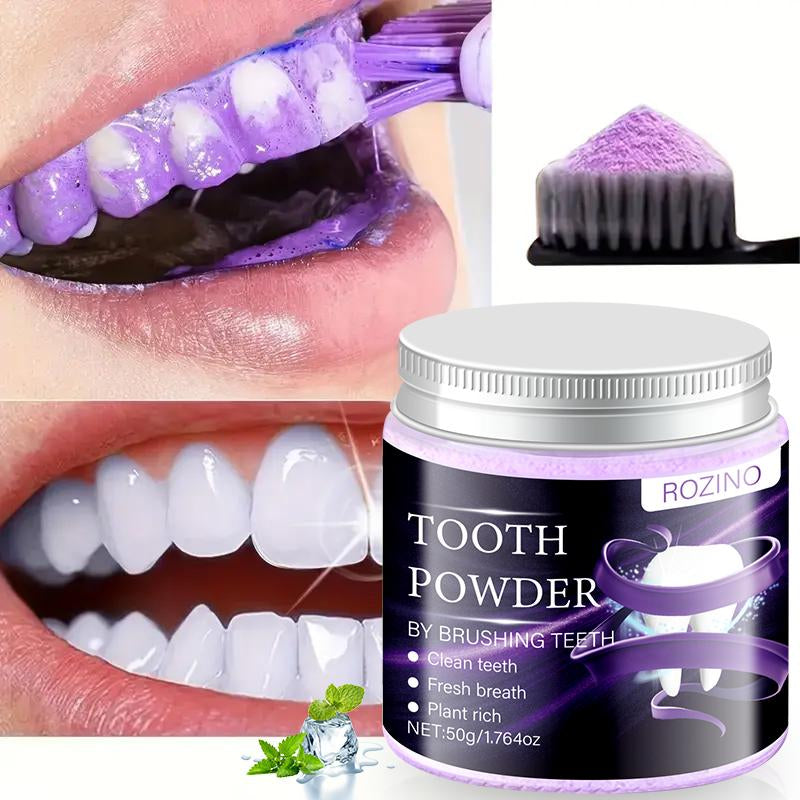 ROZINO Tooth Powder - Natural Oral Care for Clean Teeth & Fresh Breath (50G)
