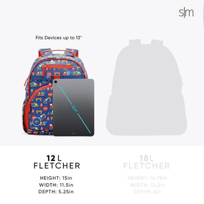 Simple Modern 12L Fletcher Kids' Backpack for Boys and Girls for School, Travel