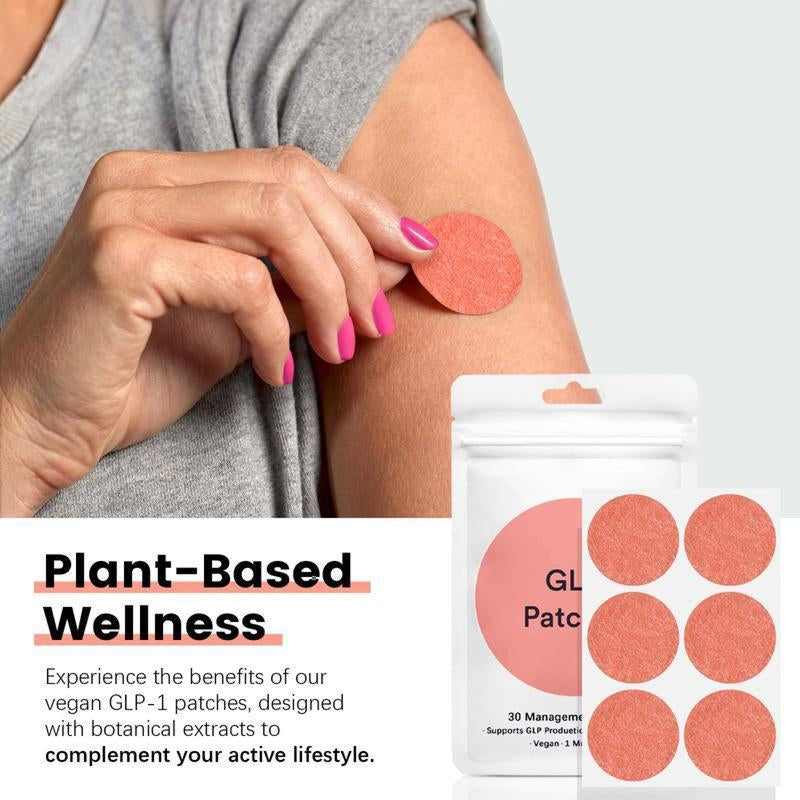 High Version Kind Patchs GLP-1 | NAD+ | Energy Patches 30 Metabolic Balance Patches with Berberine Steady Release Vegan NMN& Resveratrol, Vegan Ingredient, Caffeine and Red Ginseng, Vegan 1 Month Pack