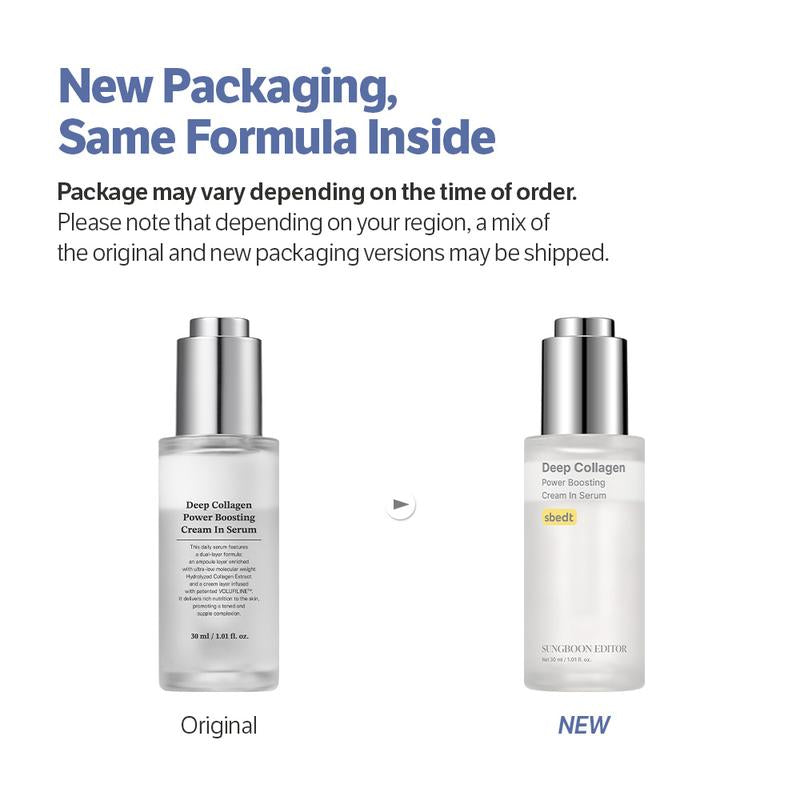 [SUNGBOON EDITOR Official] Glazed Skin Collagen Duo | Firming Cream + Volufiline Serum for Plump, Smooth & Glowing Skin | Iconic Korean Skincare