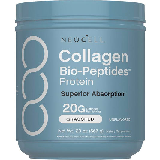 Neocell Collagen Bio-Peptides Powder – Supports an Active Lifestyle – Superior Absorption – 20G of Collagen – Unflavored – 20Oz (567G)