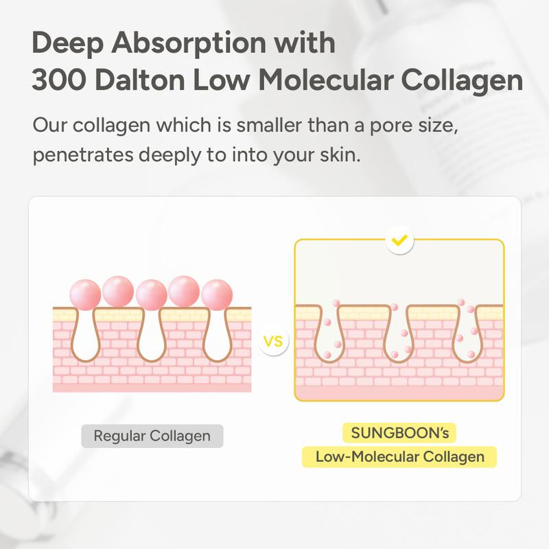 [SUNGBOON EDITOR Official] Glazed Skin Collagen Duo | Firming Cream + Volufiline Serum for Plump, Smooth & Glowing Skin | Iconic Korean Skincare